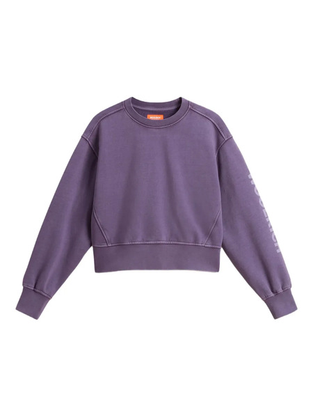  Woolrich Kids Sudadera Con Logo Estampado - Morado 