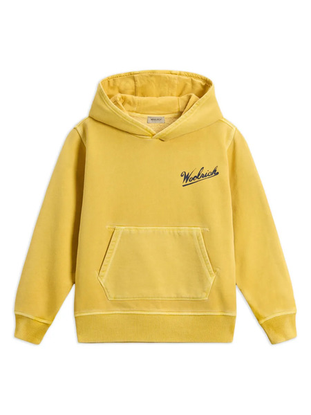  Woolrich Kids Sudadera Teñida Con Capucha - Amarillo 