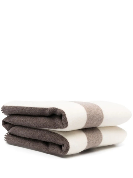  Woolrich Manta A Rayas - Blanco 