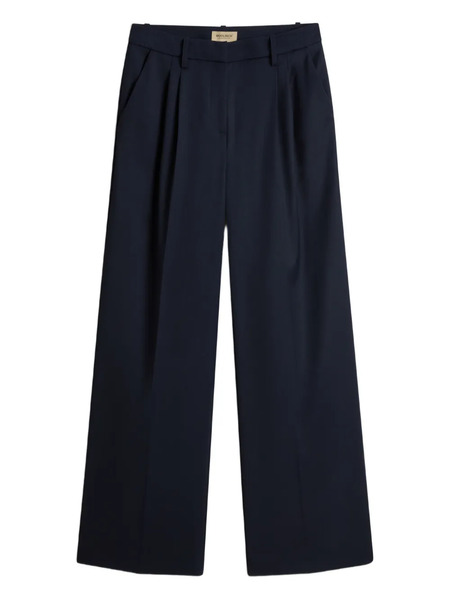  Woolrich Pantalones Rectos Plisados - Azul 
