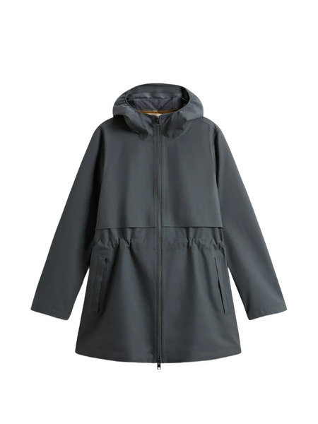  Woolrich Parka Con Capucha Elástica - Gris 