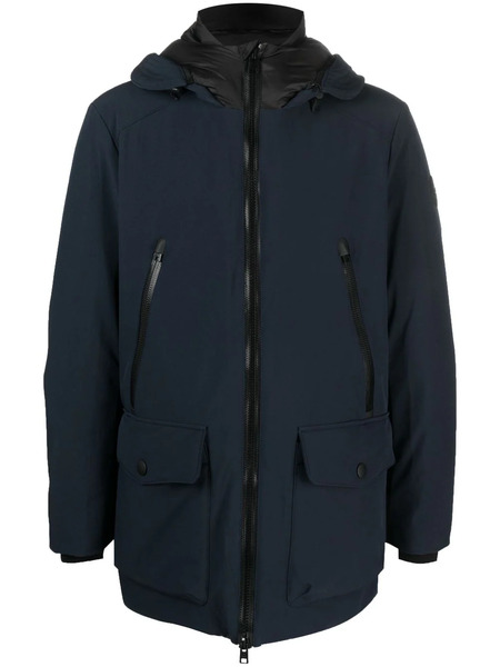  Woolrich Parka Con Capucha Y Cremallera - Azul 