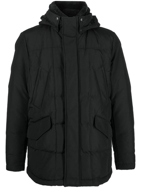  Woolrich Plumífero Con Capucha - Negro 
