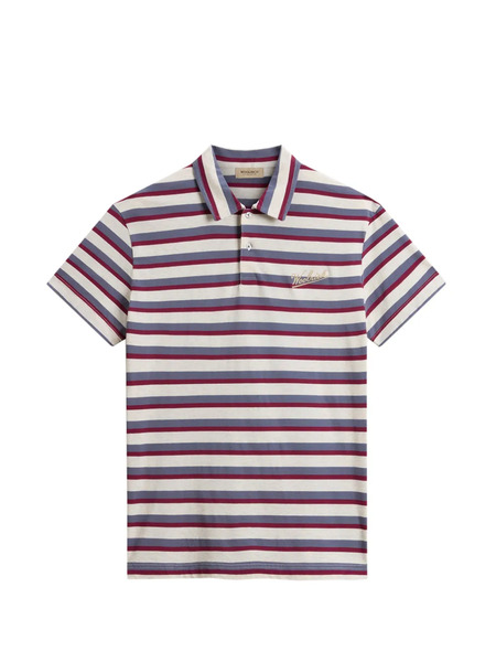  Woolrich Polo De Algodón A Rayas - Blanco 