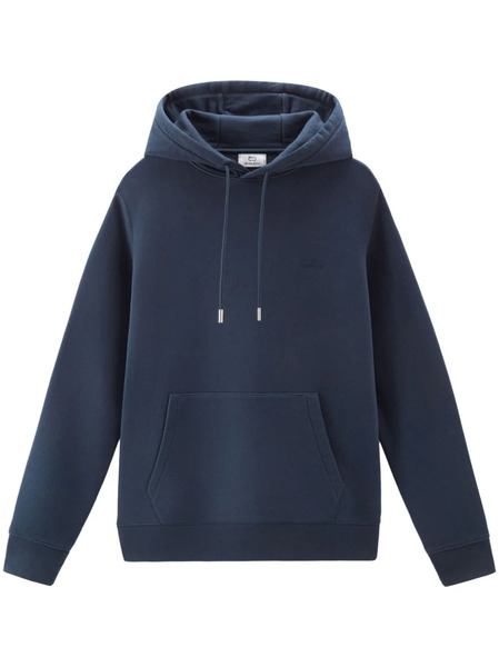  Woolrich Sudadera Con Capucha Y Logo Bordado - Azul 