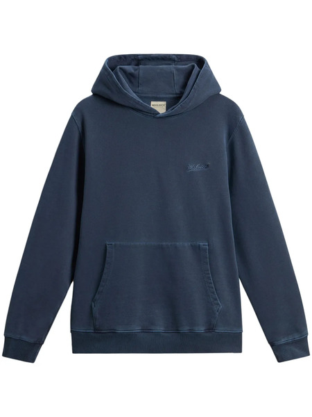  Woolrich Sudadera Con Capucha Y Logo Bordado - Azul 