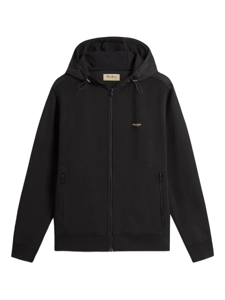  Woolrich Sudadera Mixmedia Con Capucha - Negro 