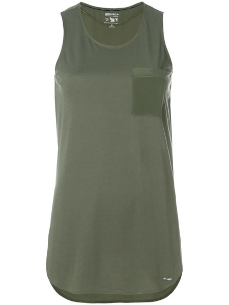  Woolrich Top Sin Mangas Largo - Verde 