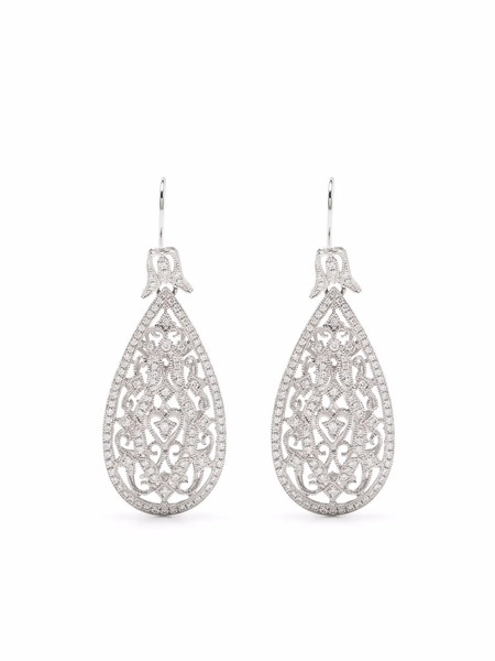  Wouters & Hendrix Gold Pendientes Bright Necessities En Oro Blanco De 18 Ct Con Diamantes - Plateado 