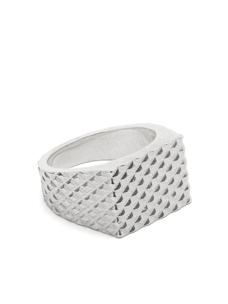  Wouters & Hendrix Midnight Children Textured Ring - Plateado 