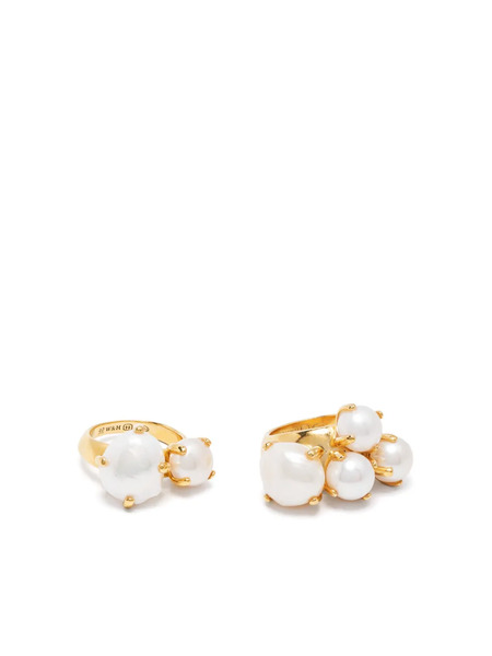 Wouters & Hendrix Pearl Statement Ring - Dorado 