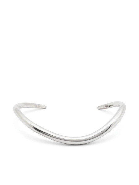 Wouters & Hendrix Wavy Bangle Bracelet - Plateado 