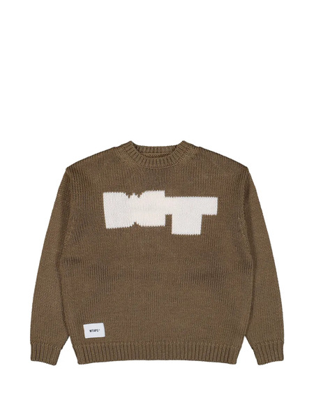  Wtaps Jersey Poly Con Cuello Redondo - Marrón 
