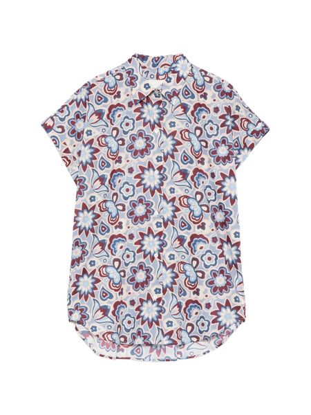  Xacus Camisa Con Estampado Floral - Azul 