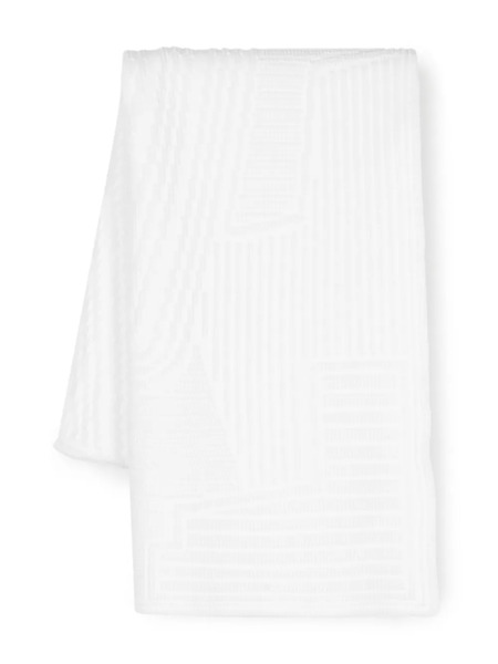  Y-3 Bufanda Engineered Con Logo En Relieve - Blanco 