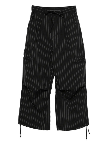  Y-3 Pantalones A Rayas - Negro 