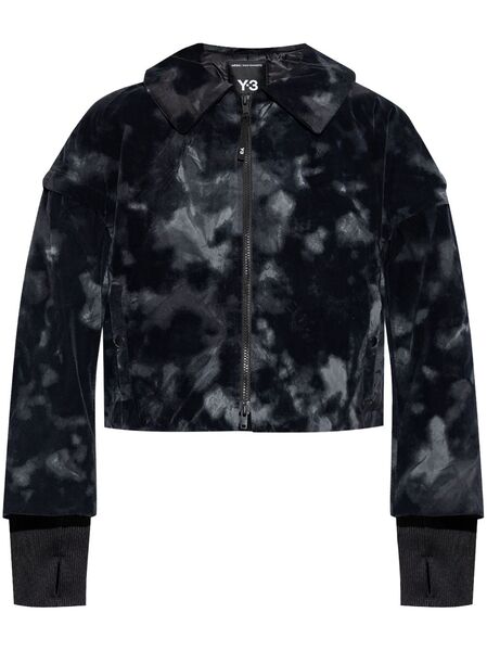  Y-3 Plumífero Estampado - Negro 