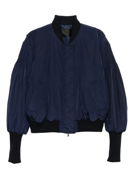  Ych Chaqueta Con Mangas Plisadas - Azul 