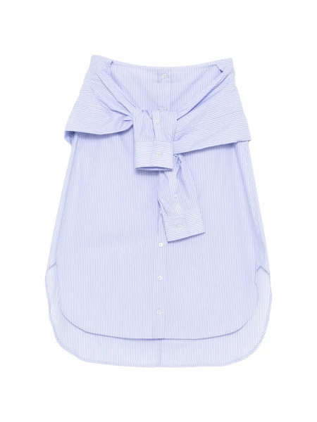  Ych Falda Midi A Rayas - Azul 