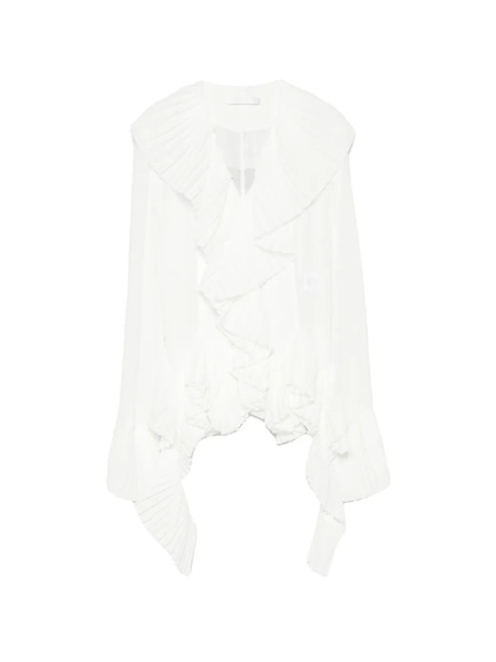  Ych Pleated Blouse - Blanco 