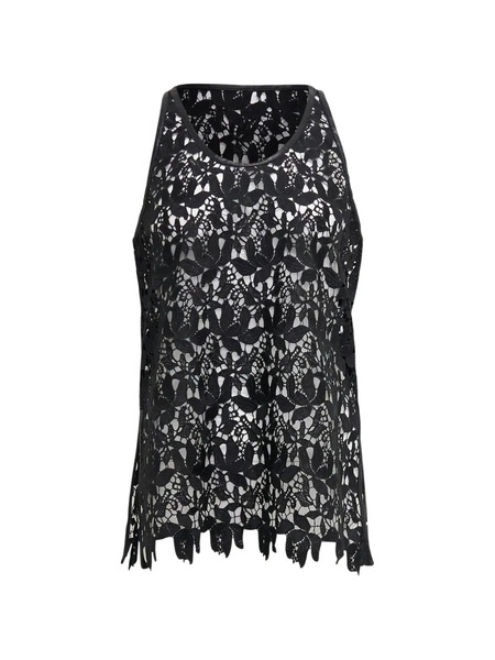  Ych Top Con Encaje Floral - Negro 