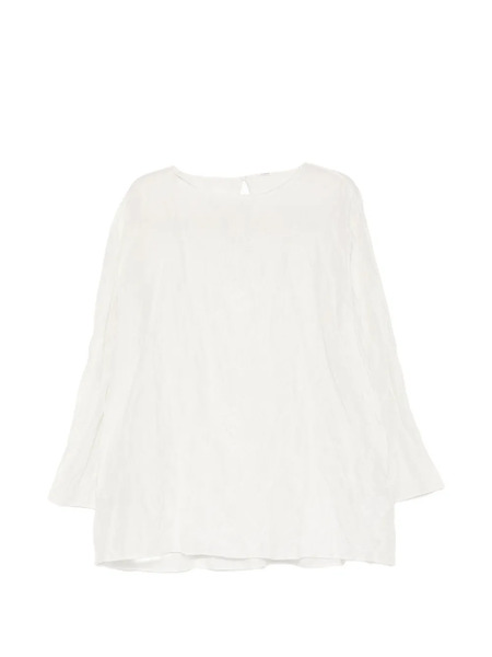 Yeareast Top Con Efecto Arrugado - Blanco 