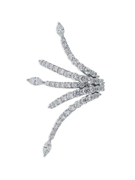  Yeprem Pendiente Con Diamantes - Plateado 
