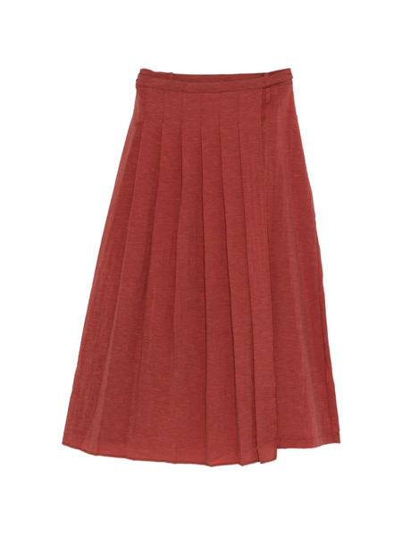  Yerse Falda Midi Plisada - Rojo 
