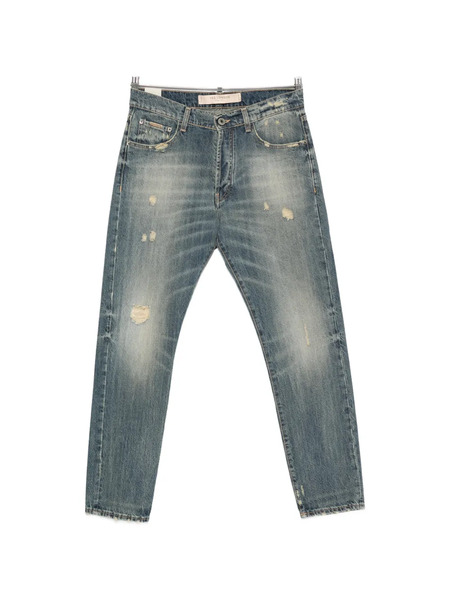  Yes London Distressed Slim Jeans - Azul 