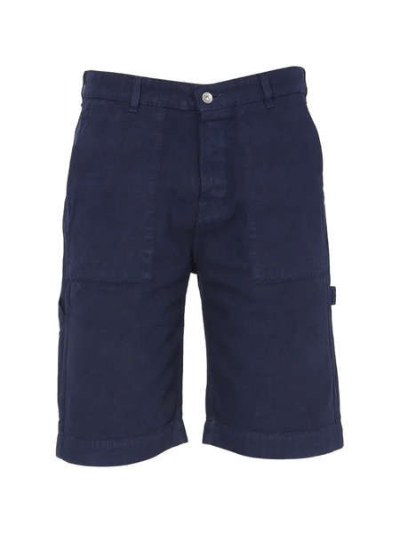  Ymc Bermudas Con Bolsillo De Parche - Azul 