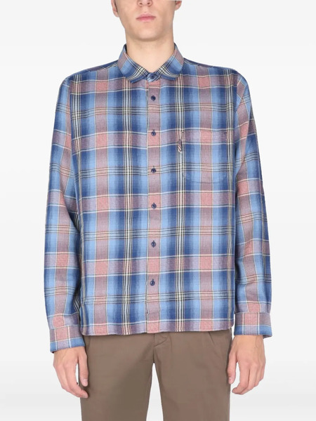  Ymc Camisa A Cuadros - Azul 