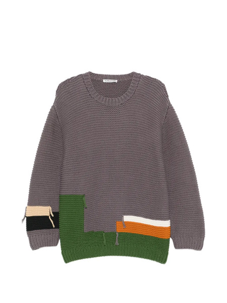  Ymc Jersey Con Diseño Patchwork - Gris 