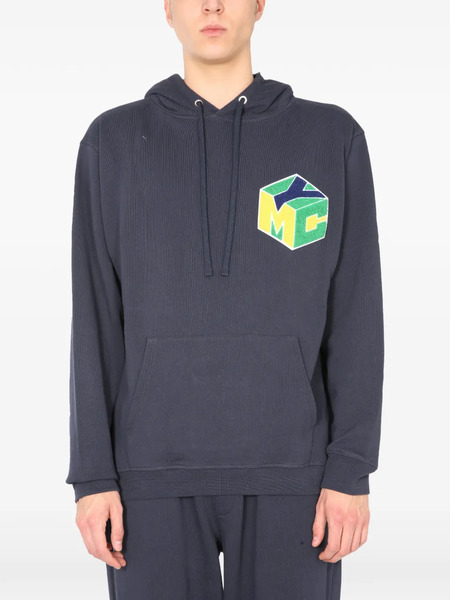  Ymc Sudadera Con Capucha Y Gráfico - Azul 