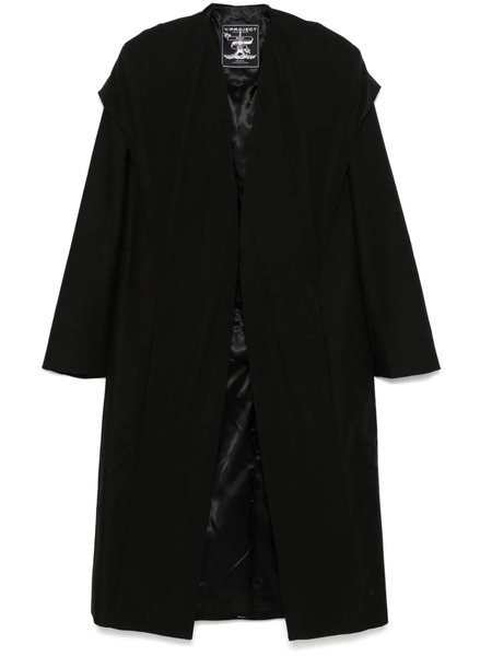  Y/project Abrigo Con Detalle Drapeado - Negro 