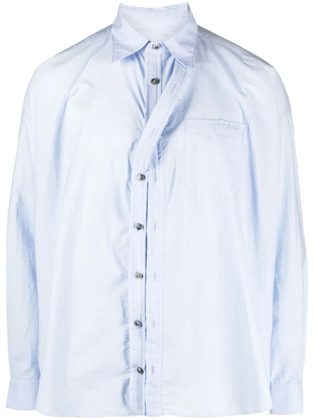  Y/project Camisa Asimétrica - Azul 