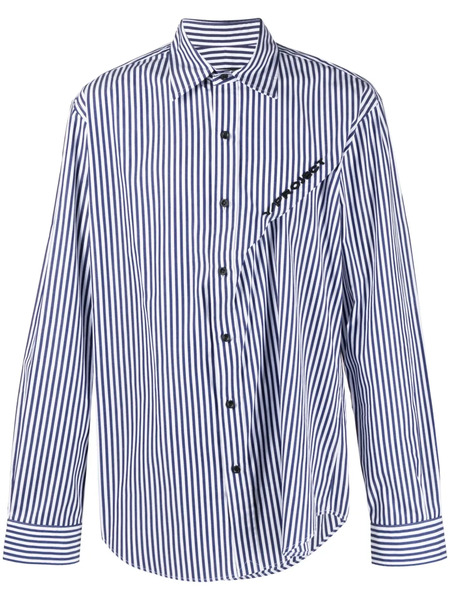  Y/project Camisa Con Logo Bordado - Azul 
