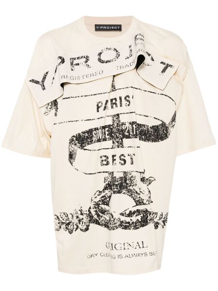  Y/project Camiseta Evergreen Paris - Neutro 