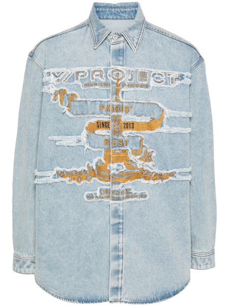  Y/project Chaqueta Vaquera Con Efecto Envejecido - Azul 