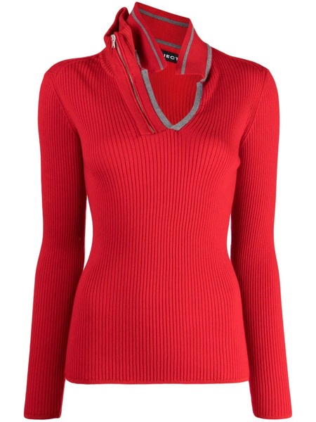  Y/project Jersey De Canalé Asimétrico - Rojo 