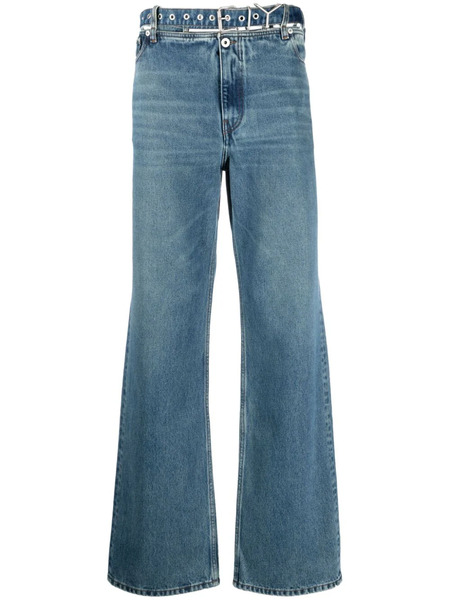  Y/project Vaqueros Evergreen Anchos De Talle Medio - Azul 