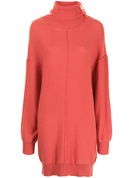  Y's Jersey Oversize Con Cuello Vuelto - Naranja 