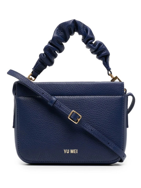  Yu Mei Bolso Mini Con Logo En Relieve - Azul 