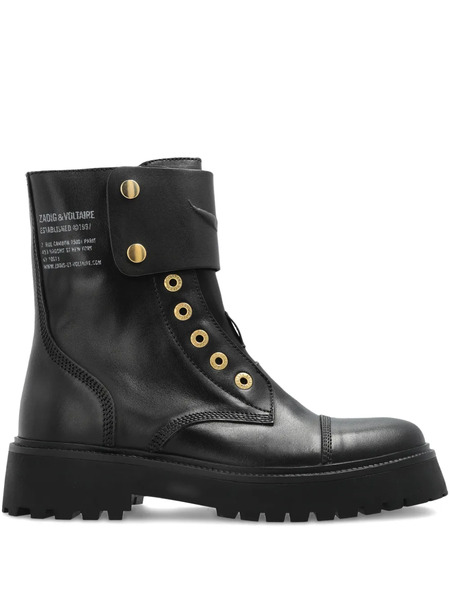  Zadig&voltaire Botas Biker Lisas - Negro 