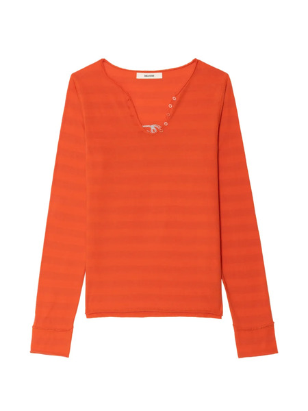  Zadig&voltaire Top A Rayas - Naranja 