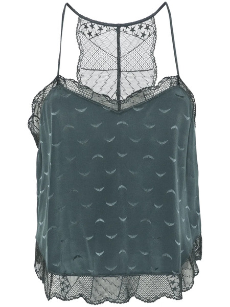  Zadig&voltaire Top Claudy De Seda - Azul 