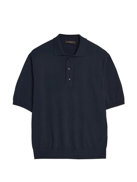 Zanone Polo Con Botones - Azul 