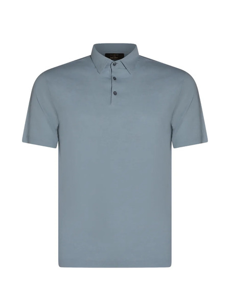  Zanone Polo Con Botones - Azul 
