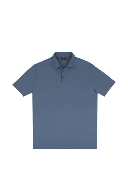  Zanone Polo Con Botones - Azul 