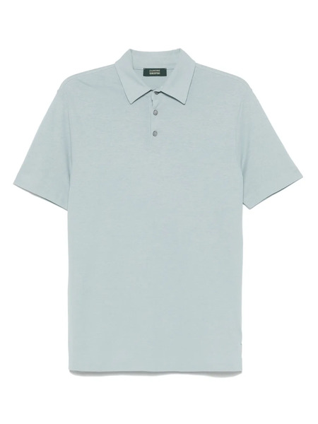  Zanone Polo De Algodón - Azul 