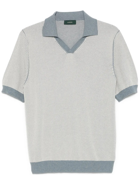  Zanone Polo De Punto - Azul 